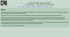 Desktop Screenshot of drcmellorcrummey.com