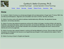 Tablet Screenshot of drcmellorcrummey.com